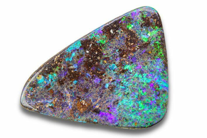 Vibrant Boulder Opal Cabochon - Queensland, Australia #280272